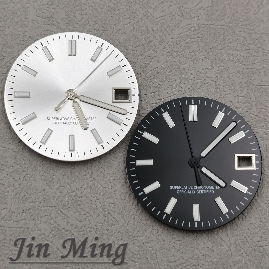 Luxury Watch Face - Alta qualità 28,5 mm argento verde