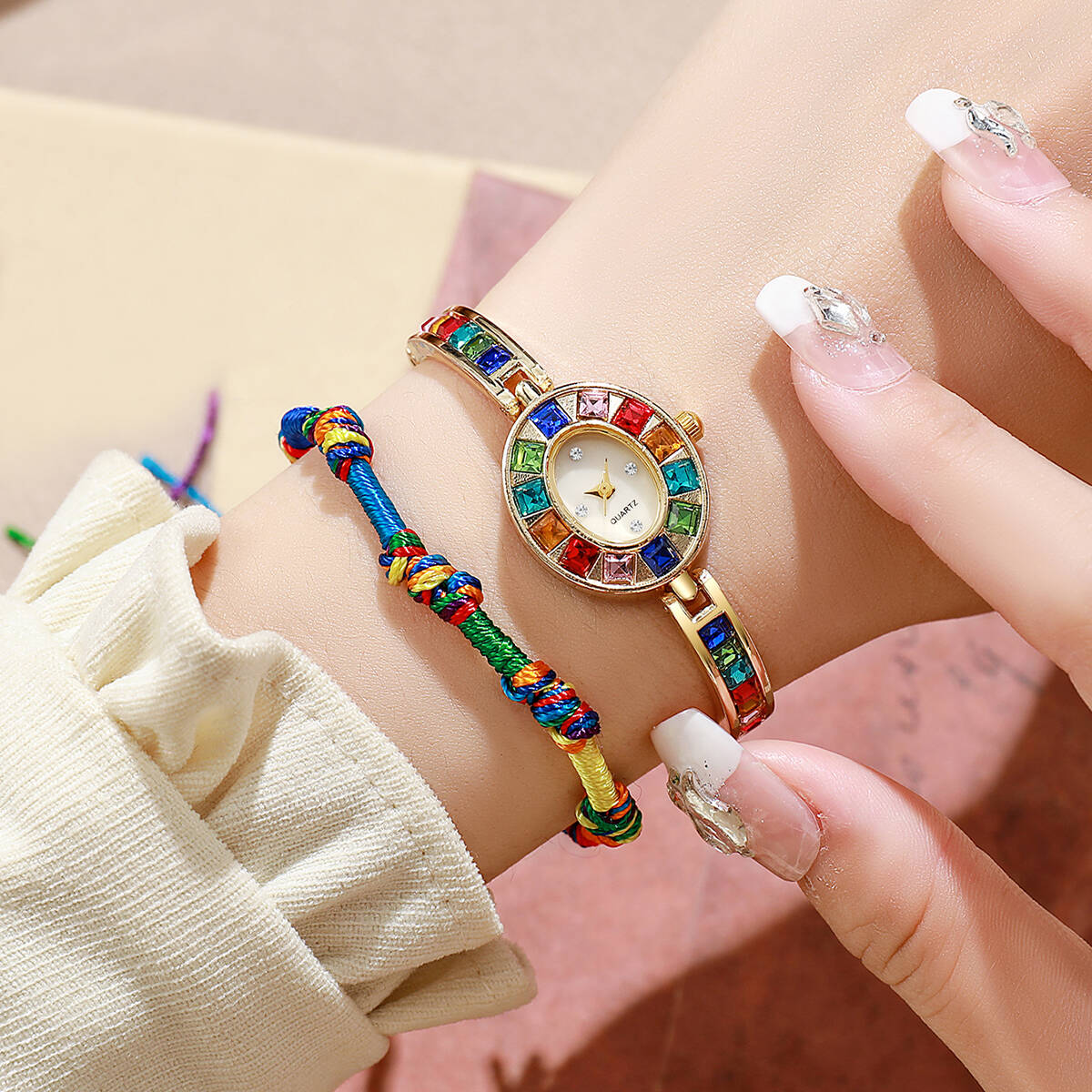 Luxury Watch For Girls - Set di 2 orologi da donna