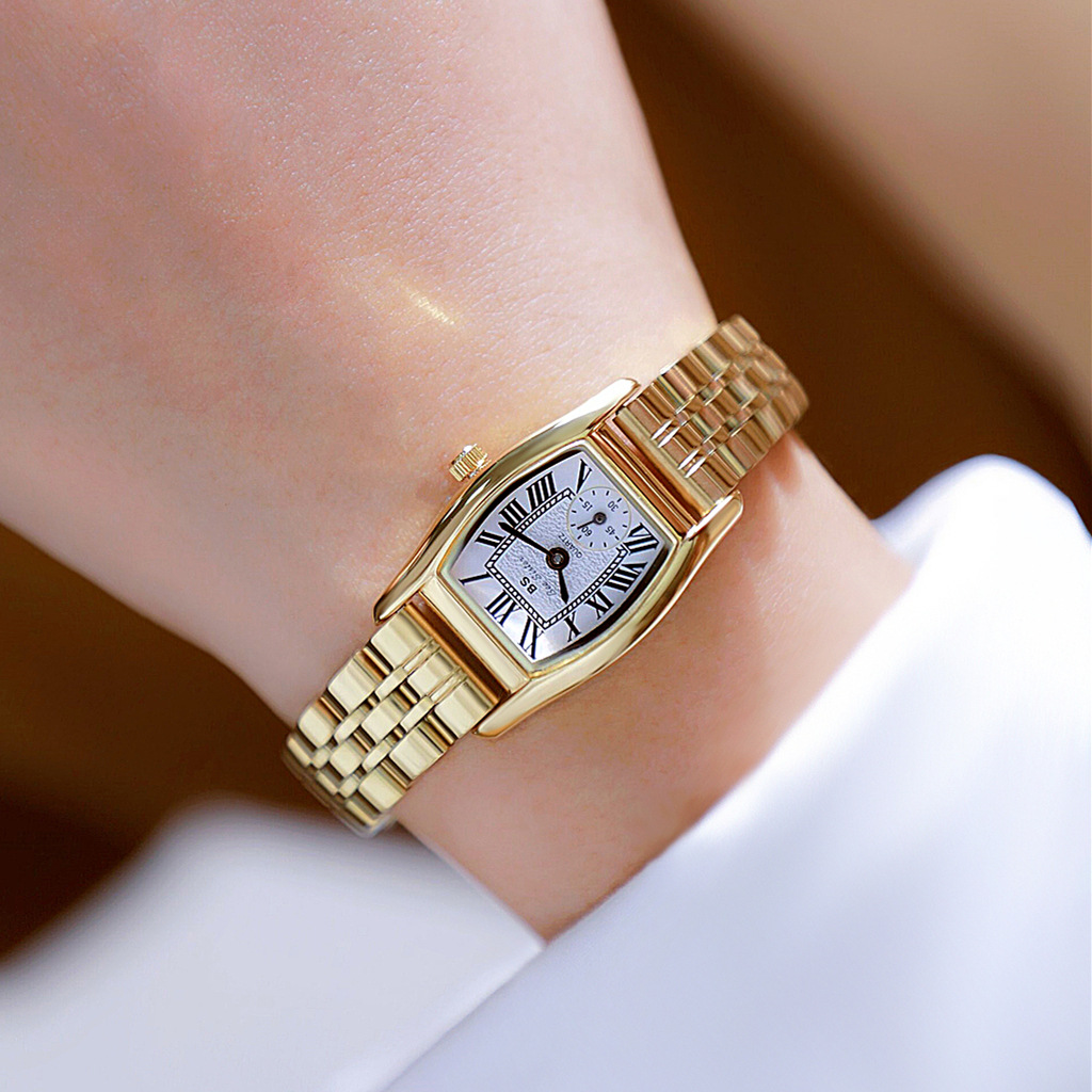 Luxury Watch Green - Orologio da Donna BS, Stile Retrò
