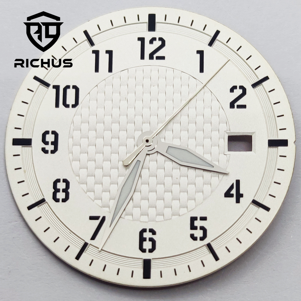 Luxury Watch Face - Quadrante dell'orologio sterile nero RICHUS da