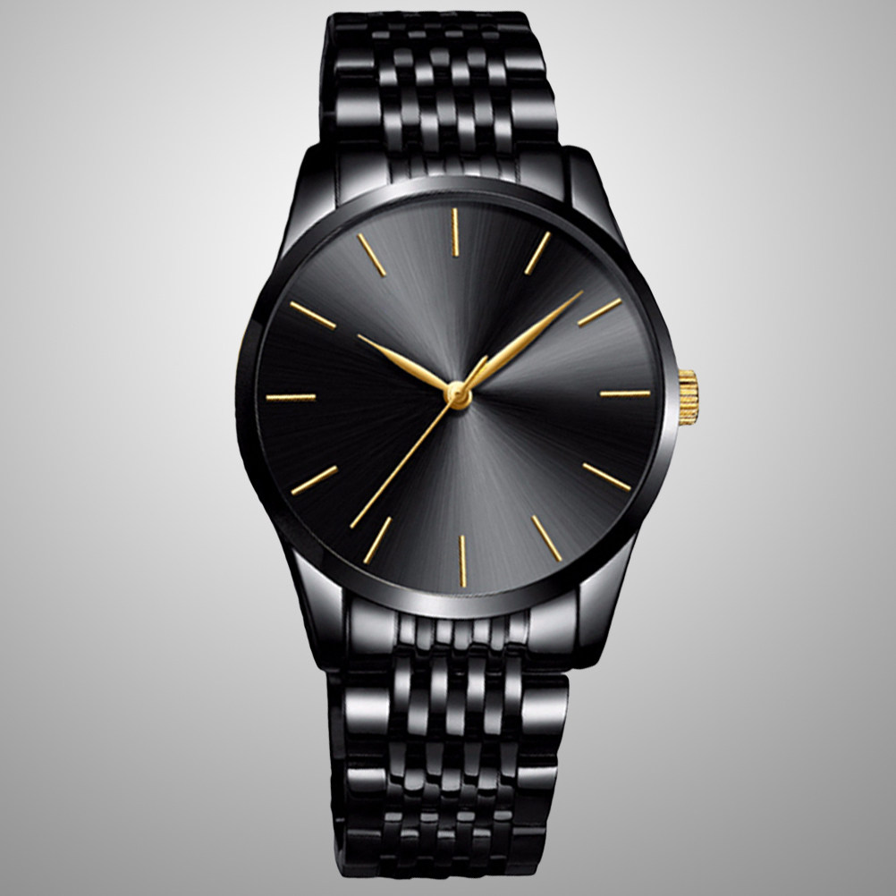 Luxury Watch White - Orologio da Uomo al Quarzo con