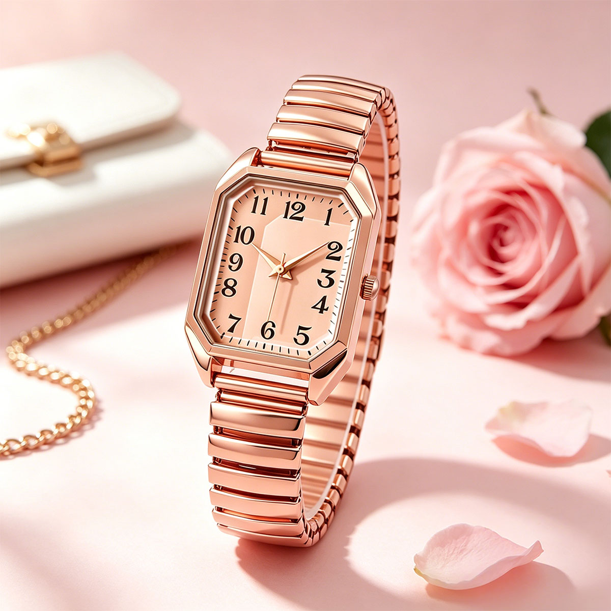 Luxury Watch For Girls - Orologio da Polso da Donna Ottagonale