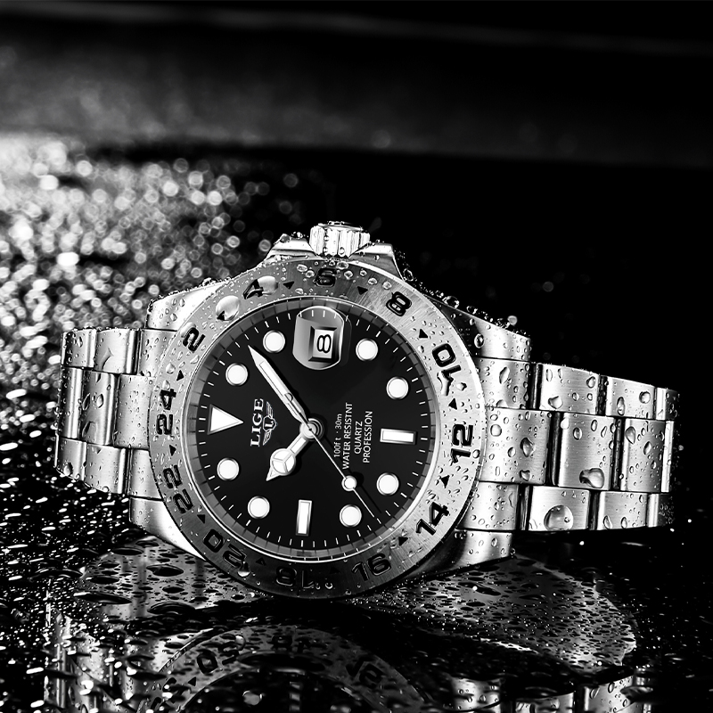 LIGE Orologio da uomo original - Luxury Watch White recensione e prezzo