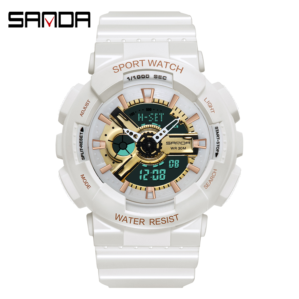 Fashion Sanda Top Brand Sport  - Luxury Watch White recensione e prezzo