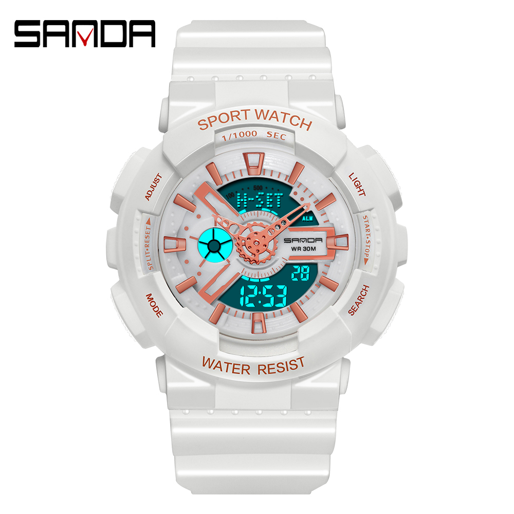 Fashion Sanda Top Brand Sport  - Luxury Watch White recensione e prezzo