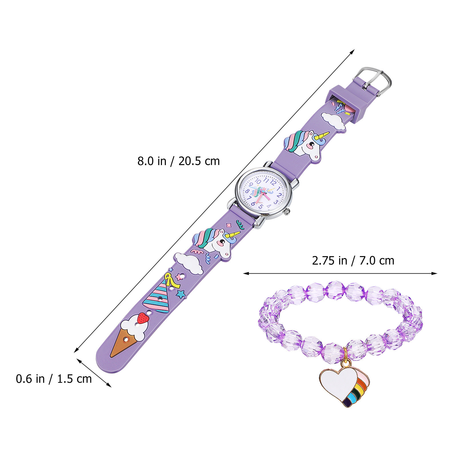 1 Set Orologio Unicorno con Br - Luxury Watch White recensione e prezzo