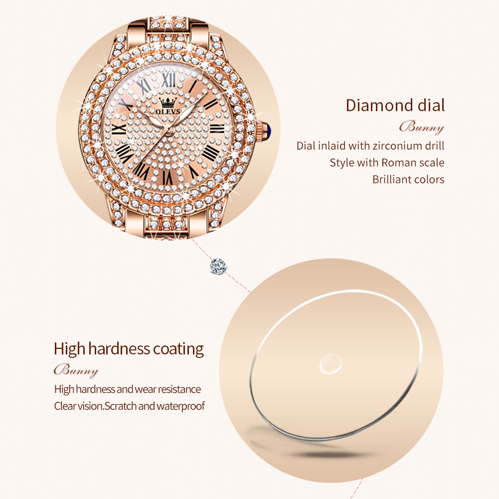 OLEVS 9943 Orologio al quarzo  - Luxury Watch For Girls recensione e prezzo
