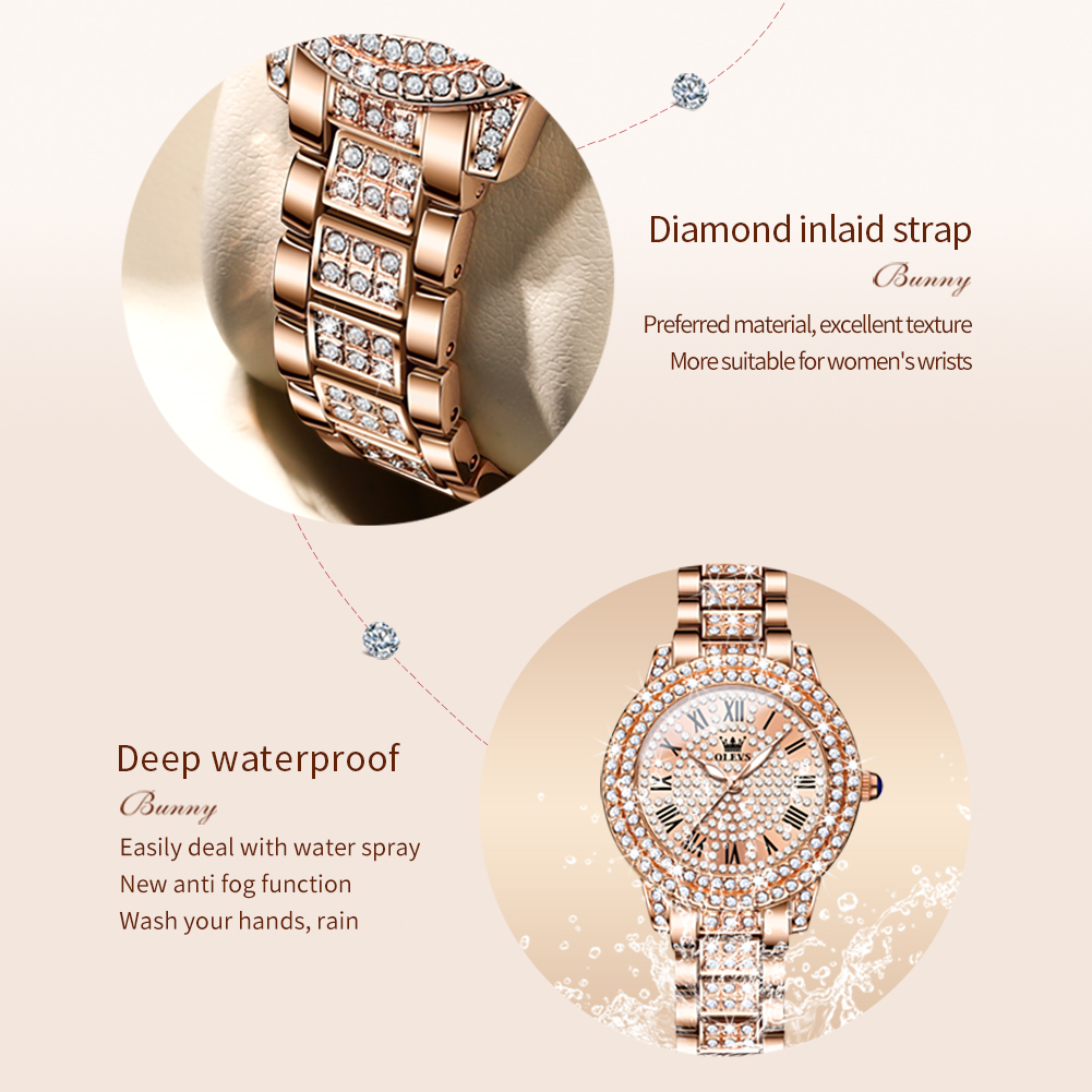 OLEVS 9943 Orologio al quarzo  - Luxury Watch For Girls recensione e prezzo